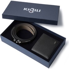 Kiğılı 2'li Cüzdan & Kemer Seti Hediye Kutulu Set