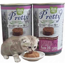 Rose Pretty Yavru Kedi Konserve Mama Kuzu Etli 400 gr x 2 Ad =800 gr Pate