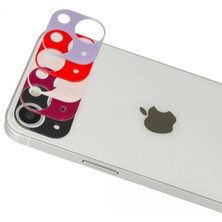 Cash Dukkan Newface Iphone 13 Rainbow Kamera Lens Koruma Cam - Koyu Kırmızı