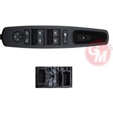 Gua Matrixzn Cam Açma Anahtari Ön Renault Megane Iii-Fluence Dörtlü Merkezi Kilit Düğmeli Ayna Ayarli