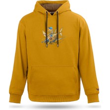 Tarrzzcom Unisex Nautibike Tasarım Kapşonlu Sweatshirt %100 Pamuk 3 Iplik Kanguru Cepli Hoodie