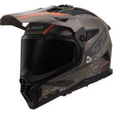 Ls2 Pıoneer 2 Devor Kum Kask (Siyah Vizör)