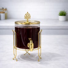 Montella Seri Cam Standlı Sebil Gold 2600ML