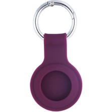 Dmay Apple Airtag 1 - Airtag 2 Uyumlu Silikon Kılıf Anahtarlık