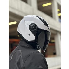 Ls2 Aırflow 2 Beyaz Kask (Siyah Vizör)