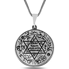 Tienda Elegante Gümüş Süleyman Mührü Kolye