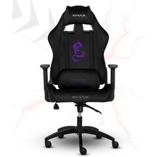 XMAX / Rio Balerion Terletmez Kadife Kumaş Siyah Gaming Oyuncu Koltuğu / 120 kg Taşır
