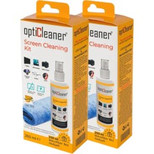 Otio Eyewear 2 Adet Ekran ve Gözlük Temizleme Spreyi, 250 ml Solüsyon ve Mikrofiber Bez