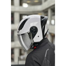 Ls2 Aırflow 2 Beyaz Kask (Gri Vizör)
