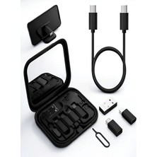 Aynalı 8 In 1 Çok Fonksiyonlu Seyahat Seti Çoklayıcı Çevirici Aynalı Stand