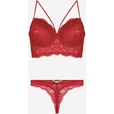 Tudik Collection Nurteks 4330 Desteksiz Dantelli Sütyen Takım