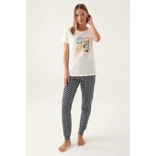 Tudik Collection Arnetta 2871-S  Kadın Kısa Kol Pijama Takımı