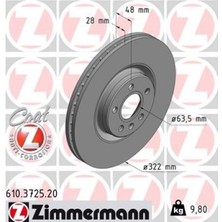Zimmermann Matrixzn Ön Fren Aynasi Volvo S60 Iii 19 S90 Ii 19 V60 18 V90 Ii 16 XC40 18 XC60 Ii 19 17 Jant Tekli 0986479F90