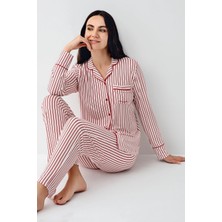 Tudik Collection Pierre Cardin 9113-S Kadın Uzun Kollu Pijama Takımı