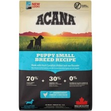 İsmiyle Al Acana Puppy Small Tahılsız Tavuklu ve Balıklı Küçük Irk Yavru Köpek Maması 2 kg