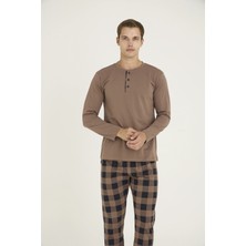 Tudik Collection Kocabey 9221 Erkek Midi Yaka Pijama Takım