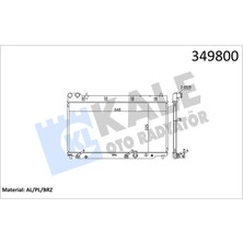 Kale Matrixzn Radyatör Jazz Ii Al/pl/brz 325X648X16