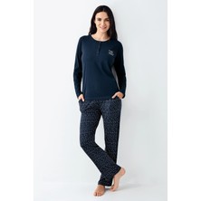 Tudik Collection Arnetta 3429-S Kadın Uzun Kol Pijama Takım
