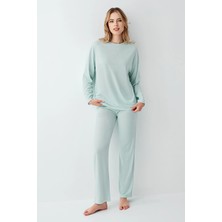Tudik Collection Arnetta 3407-S Kadın Uzun Kol Pijama Takım