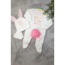 Moda Lime Isimli Atlıkarınca Temalı Bebek Tulum Seti – Organik Pamuk – Kişiye Özel Baskılı