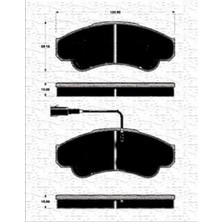 Marelli Matrixzn Ön Fren Balatasi Fişli Boxer 02/06 Jumper 02/06 Ducato 02/06 B.y Tip 1800 kg