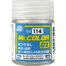 Mr. Hobby 18 Ml. Flat Super Smooth Clear Mr.color Serisi Maket Boyası, Mr.hobby GX114