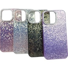 Norino iphone 15 Pro – Taşlı Simli Silikon Kılıf Kapak VTX-6157