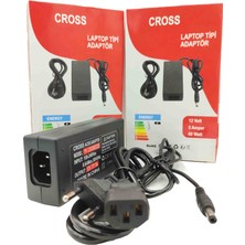 Norino 12V 5A 5.5*2.5mm LED / Uydu / Modem Adaptörü Cross