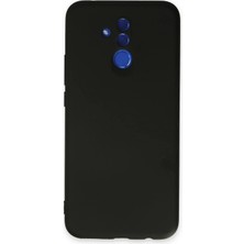 Matrixzn Newface Huawei Mate 20 Lite Kılıf Nano Içi Kadife Silikon - Siyah