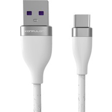 Matrixzn Konfulon S84 Seramik Uçlu Type-C 1m 3.1A - Beyaz