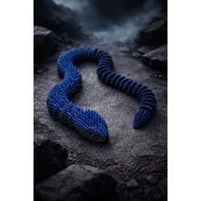 LUNALAB3D Kristal Yılan Gece Mavisi&siyah