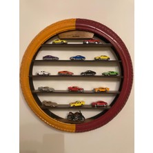 Renkli Tekerlek Duvar Rafı _ Oyuncak Hobi Koleksiyon _led Işıklı