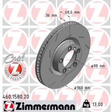 Zimmermann Matrixzn Fren Diski Ön Sol Panamera 970 0986479D22