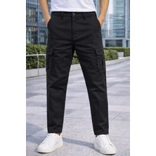 İnce Moda Giyim Erkek Slim Fit Kargo Pantolon – Düğmeli Yüksek Kalite Model