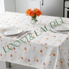 LOOM & LAUREL Yüksek Kaliteli Baskılı Yıkanabilir Mutfak Bahçe Piknik Masa Örtüsü