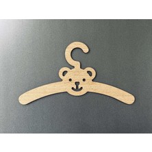 Csd Tasarım Ahşap Mdf Bebek Elbise Kıyafet Çocuk Askısı Sevimli Askılık Bebek Askılığı 8’li Set