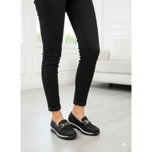 Asl Shoes Store Rtopedik Tabanlı Kaydırmaz  Tokalı Günlük Yumuşak Klasik Kadın Babet Ayakkabısı