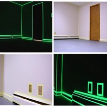 Shopwave Karanlıkta Işık Veren Yansıyan 4 Metre Fosforlu Yeşil Şerit Bant (5047)