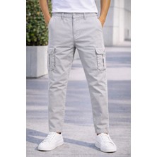 İnce Moda Giyim Erkek Slim Fit Kargo Pantolon – Düğmeli Yüksek Kalite Model