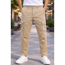 İnce Moda Giyim Erkek Slim Fit Kargo Pantolon – Düğmeli Yüksek Kalite Model