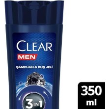 Data Store Clear Men 3 In 1 Şampuan & Duş Jeli Arındırıcı Kömür Saç Yüz Vücut Için