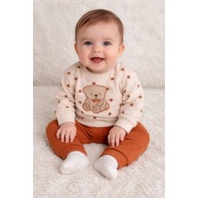 Mini Mundo Ayıcık Nakışlı Bebek Alt Üst Takım 655
