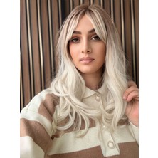 Aura Peruk Ombre Geçişleri Muhteşem Olan Geniş Dalgalı Kısa Perçemli Vip Modelimiz