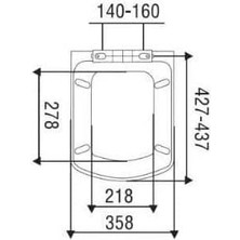 Data Store Nkp 0337 Üstten Sıkmalı Yavaş Kapanır Klozet Kapağı