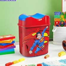 Data Store Superman Lisanslı 5.5 Litre Hazneli Çocuk Odası Çöp Kovası