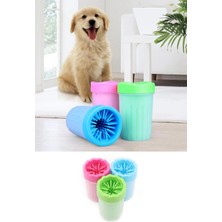 Shopwave Silikon Jel Fırçalı Kedi Köpek Pati Ayak Yıkama Temizleme Kovası (Küçük) (5047)