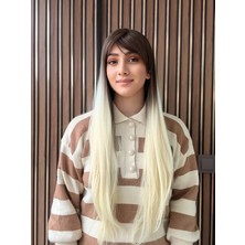 Aura Peruk Platin Ombreli Düz Şahane Görünümdeki Özel Vip Modelimiz