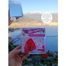 İnci Sepette Sevgiliye Hot Flowerss Hediye Çiçek Aynalı Arka Yüzey