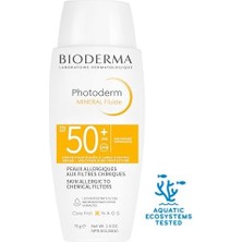 Data Store Photoderm Mineral Fluid SPF50+ Çok Hassas Ciltler Için Yüksek KORUMALI%100 Mineral Filtreli Yüz, Vücut Güneş Kremi 75 gr
