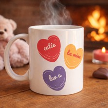 Cutie Be Mine Lyk U Porselen Kupa - Model 9 - Sevgiliye Özel Tatlı Tasarım